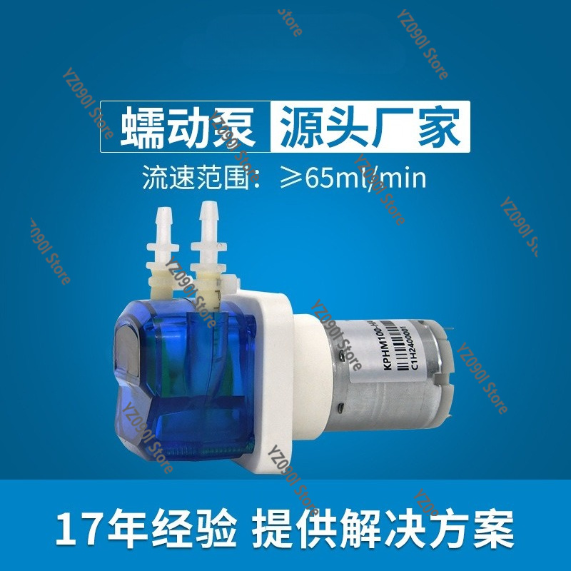 Mini Peristaltic Pump 12V - KPHM100 Compact Mini Peristaltic Pump With