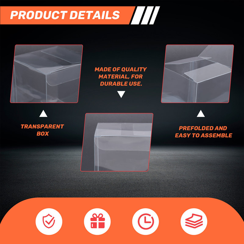 50Pcs Clear Plastic Boxes for  - Packaging 评论和价格