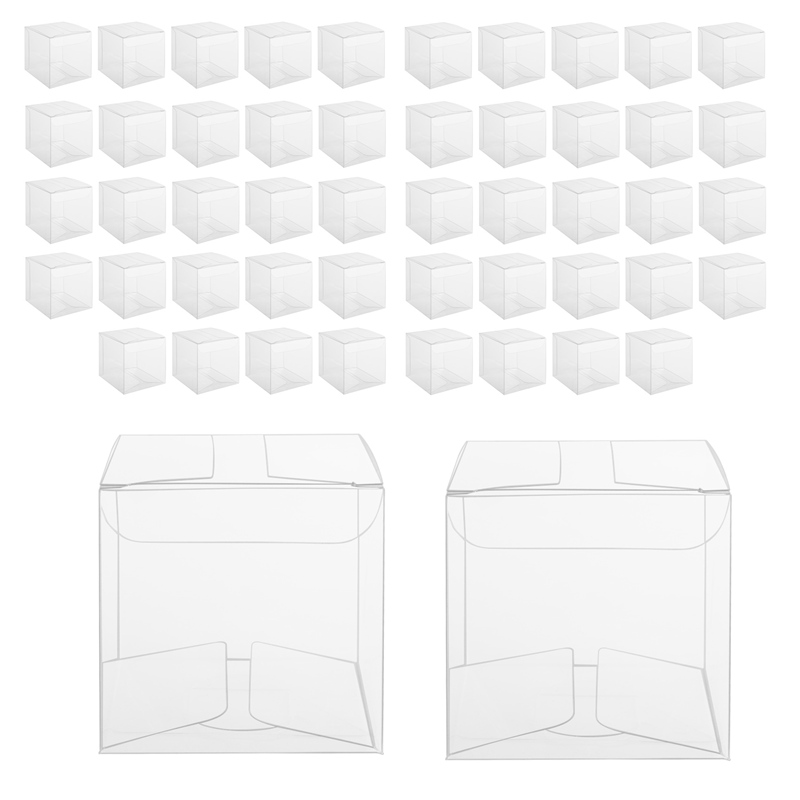 50Pcs Clear Plastic Boxes for  - Packaging 评论和价格