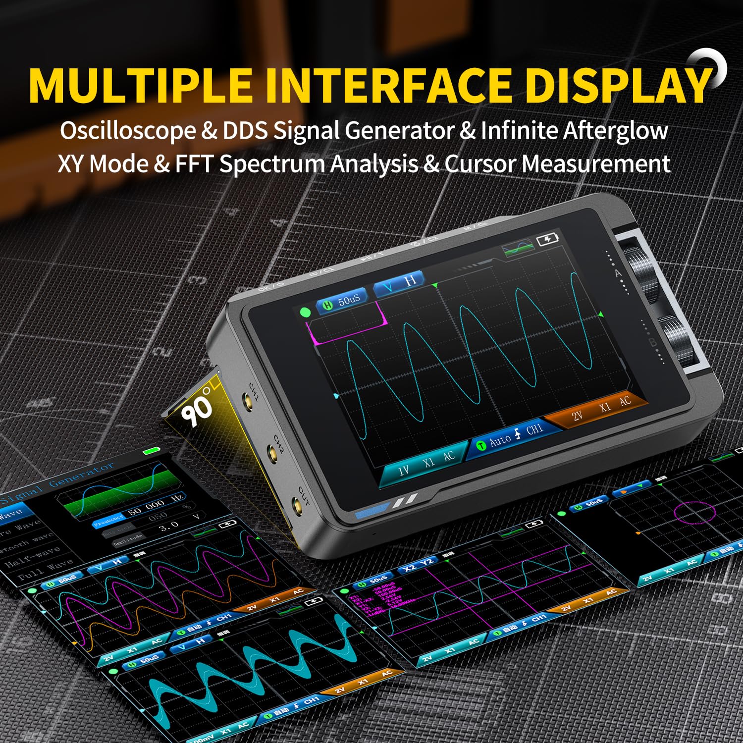FNIRSI DS215H Digital Oscillos - Fnirsi Digital Oscilloscope Handheld 评论和价格