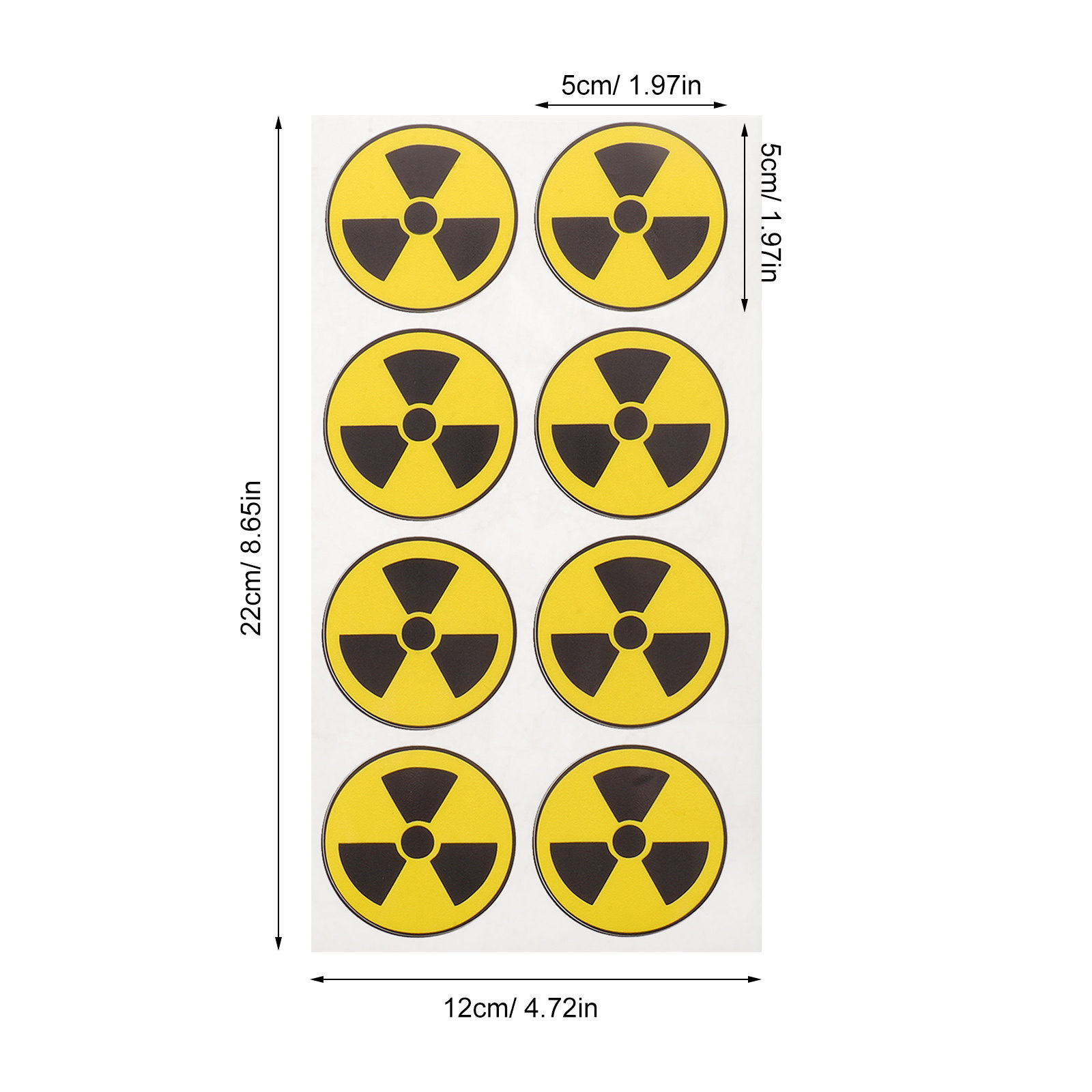 24Pcs Radiation Warning Sticke - Lab Equipment 评论和价格