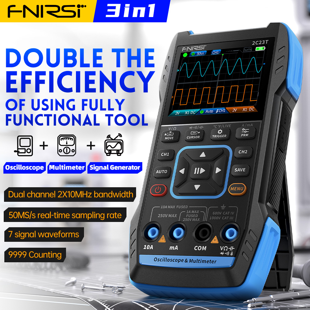 2C23T 3-in-1 Digital Oscillosc - Fnirsi Digital Oscilloscope Handheld 评论和价格